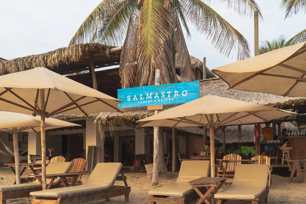 Restaurant in Zipolite, Oaxaca. Playa Zipolite